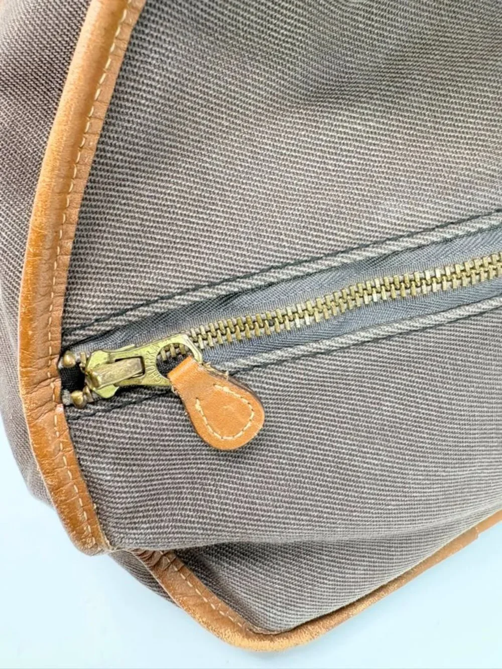 Vintage Ghurka No. 47 Cargo II Duffel Bag Canvas Leather Marley Hodgson USA